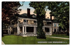 Early 1900's Binghamton Club, Binghamton, NY Postcard