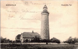 Lighthouse Duedde Fyr Bornholm Denmark 1908