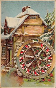 Christmas cabin wheel spins like Kalidoscope Mechanical Unused 