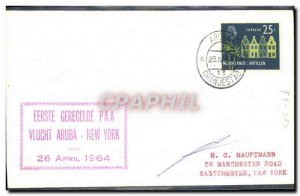 Neerlandaises Antilles Aruba Letter New York April 26, 1964