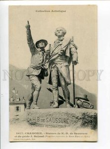 3039288 Chamonix Statue H.-B. Saussure guide J.Balmat