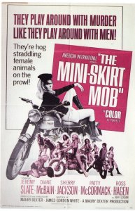 The Mini Skirt Mob 1968 Movie Postcard Reprint by The American Postcard Co. 80s