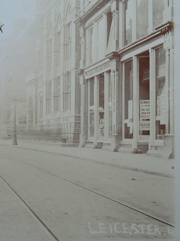Leicester GALLOWTREE GATE c1904 RP Postcard