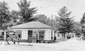 Thurmont Maryland Camp Cozy Cottages Coke Vending Machine Postcard AA109777