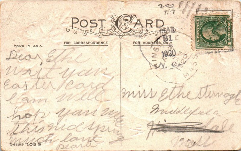 Easter Greetings Chicks Flowers BIN