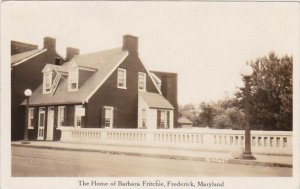 Maryland Frederick Home Of Barbara Fritchie Real Photo