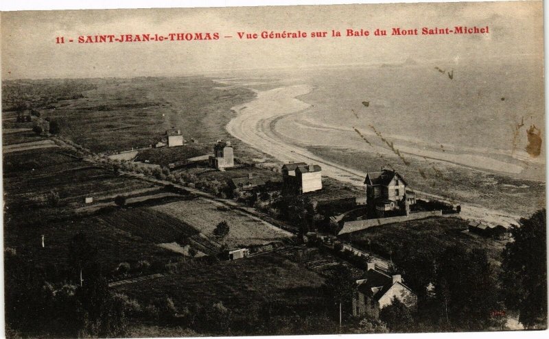 CPA St-JEAN-le-THOMAS-Vue générale sur la Baie du Mont-St-MICHEL (27274)