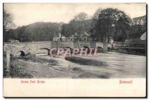 Postcard Old Foot Bridge Holme Bakewell