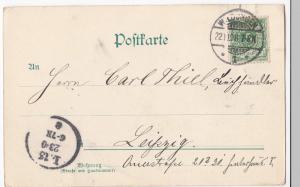 Germany; Schloss Friedrichstein, Bad Wildungen PPC, 1898 PMK To C Thiel, Leipzig