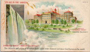 1900s The Home of Shredded Wheat Niagara Falls New York Advertising Postcard