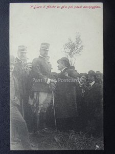 Vesuvius Eruzione Del Duke Of D'Aosta Inspected Damage 1906 Rare PC-