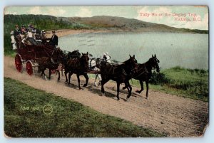 1909 Tally Ho On The Dagley Trip Victoria BC DPO (1889-1919) Murrell PA Postcard