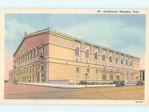 Unused Linen AUDITORIUM SCENE Memphis Tennessee TN G2795