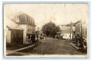 1921 View Of Main Street Wilmington Vermont VT RPPC Photo Vintage Postcard