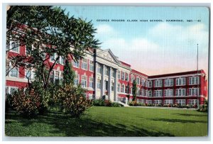 c1940s George Rogers Clark High School Hammond Indiana IN Unposted Postcard