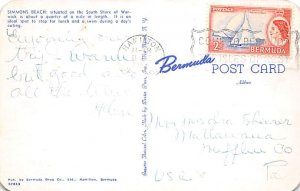 Simmons Beach Warwick Bermuda Postcard