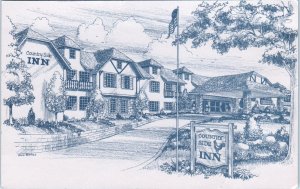 CARDIFF, CA California ~ Roadside COUNTRY SIDE INN San Diego County Postcard