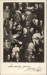 William Taft Multi-View Collage c1910 Real Photo Postcard myn