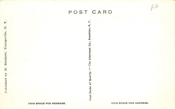 Painter Rock Creek Youngsville, New York Postcard