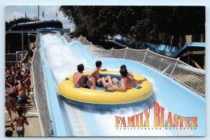 NEW BRAUNFELS, TX ~ Family Blaster SCHLITTERBAHN WATER PARK 4x6 Postcard