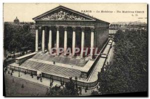 Old Postcard Paris La Madeleine