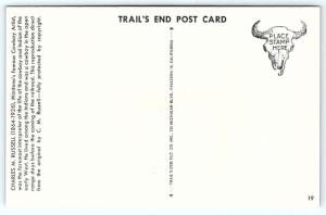 Postcard A/S 1952 Trail's End Artist Charles M Russell Red Bird Favorite Horse