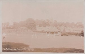 Harrow Cricket Club Ground Middlesex Antique Aerial RPC Postcard