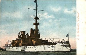 US Battleship Indiana c1910 Vintage Postcard