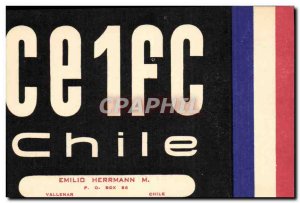 Postcard Old Telegraphie CE1FC chile Emilio Herrman Vallenar