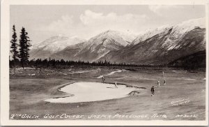 Jasper Park Lodge 2nd Green Golf Course Jasper AB Alberta CNR #3432 Postcard H41