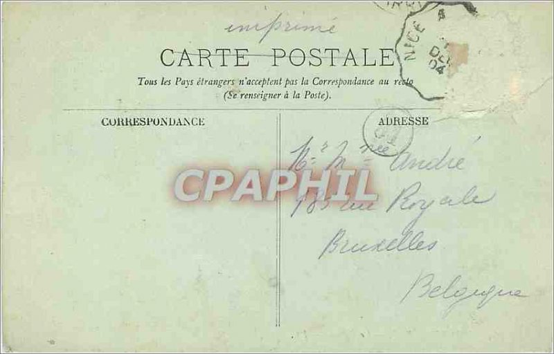 Old Postcard Monte Carlo Casino