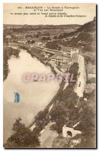 Old postcard Besancon Doubs has Tarragnoz View and Besancon In the foreground...