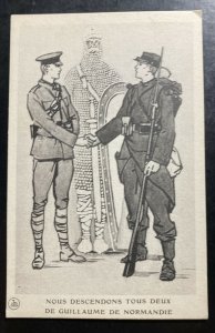 Mint France Picture postcard WWI we both descend from William of Normandy