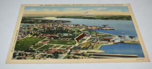 224 - Airplane View of Bremerton and Bremerton Navy Yard on Puget Sound Postcard