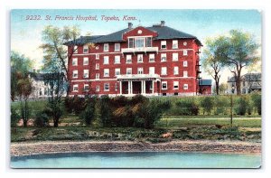 Postcard St. Francis Hospital Topeka, Kans. Kansas