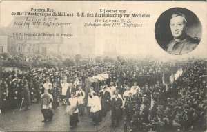 Funeral procession Belgium events Mgr Archeveque de Malines professors