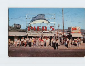 Postcard Entrance to Pier 5, Miami, Florida