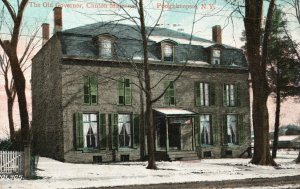 Vintage Postcard 1908 Old Governor Clinton Mansion Poughkeepsie New York N. Y.