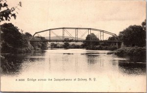 Postcard NY Sydney Bridge across the Susquehanna