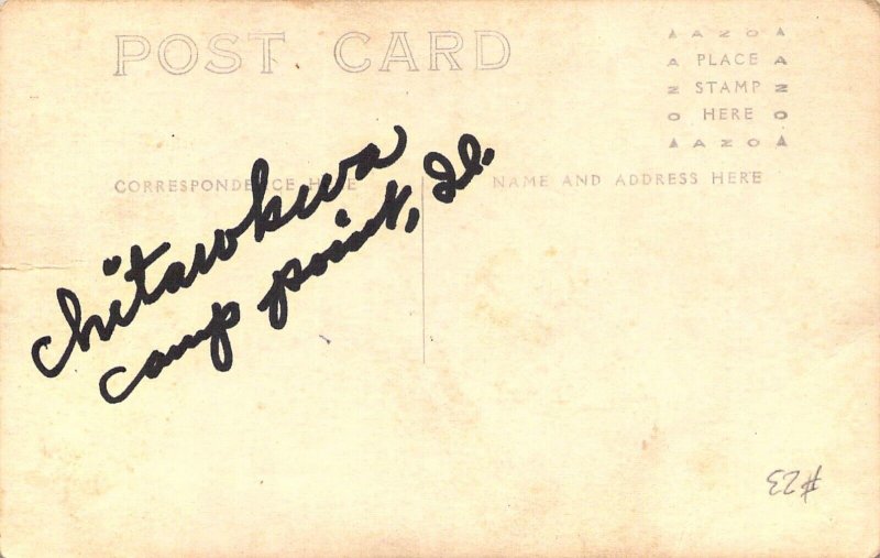 RPPC, c.'12, Chautaqua Grounds, Camp Point,IL, from Quincy IL, #23,Old Post Card
