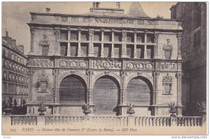 PARIS, Maison dite de Francois 1er (Cours la Reine), France, 00-10s