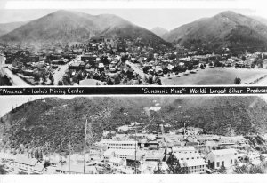 Wallace Idaho Mining Center~Sunshine Mine~World's Largest Silver~RPPC Real Photo