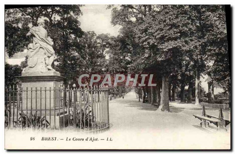 Old Postcard Brest Course & # 39Ajot