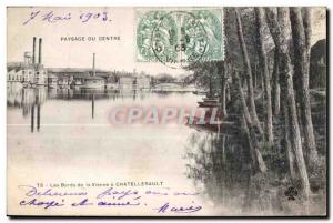 Old Postcard Chatellerault Les Bords de Vienne