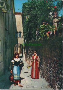 San Marino Postcard - Picturesque Corner - Local Dresses RRR1147
