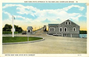 NY - Lake Champlain. Approach to Bridge to Vermont
