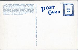 Church Street, Showing Huguenot and St. Philips Church, Charleston SC