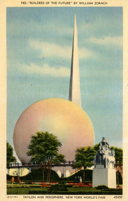 NY - New York World's Fair, 1939. Trylon & Perisphere