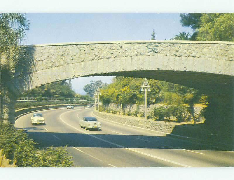 Unused Pre-1980 BRIDGE SCENE Riverside - Los Angeles California CA HQ9177