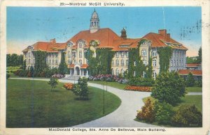 Canada Montreal McGill University MacDonald College Main Building 1938 